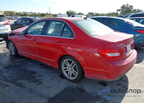 2012 Mercedes-Benz C 250 Sport from USA, damaged, VIN WDDGF4HB9CR205025